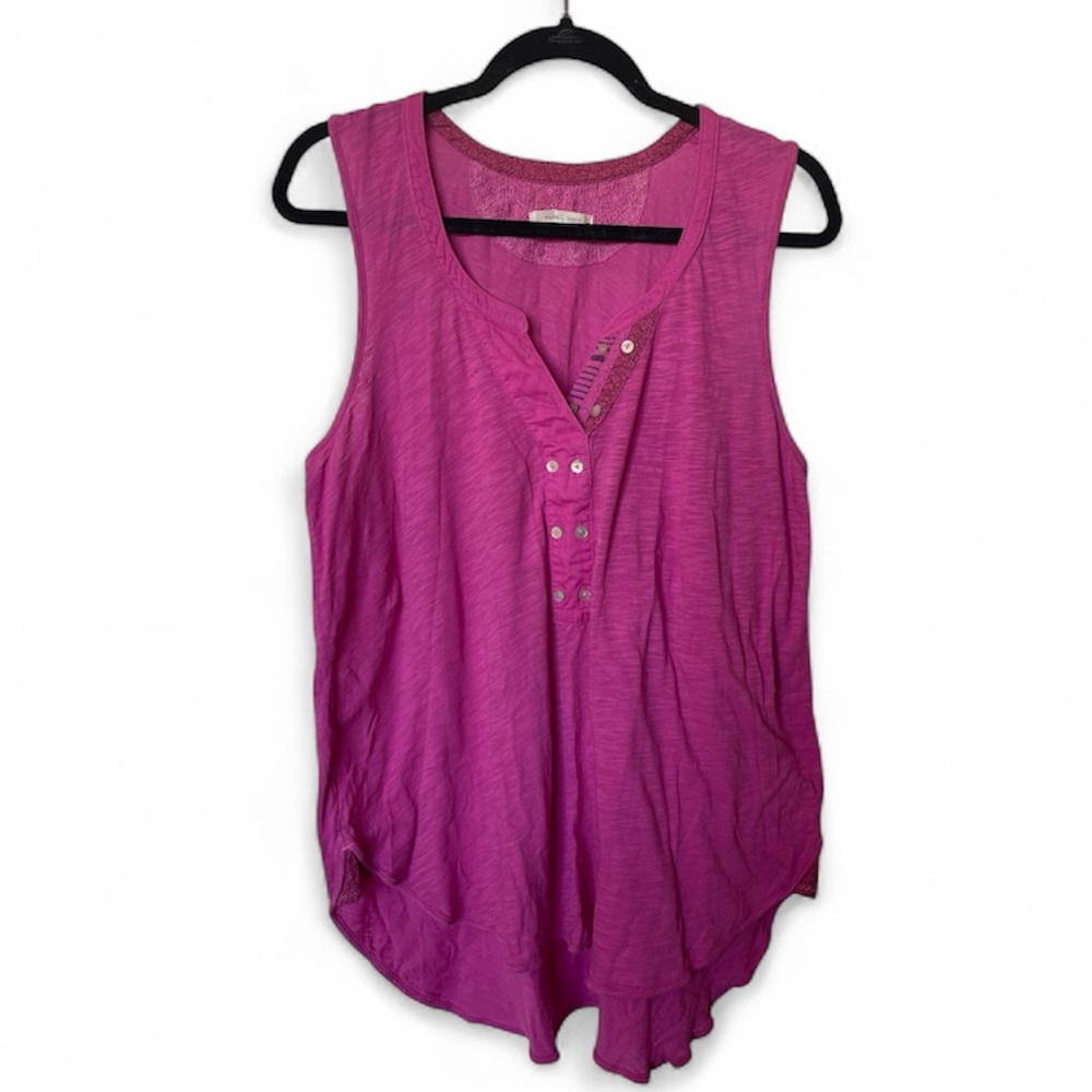 Pure Good Pink Sleeveless Women's Top Sz L